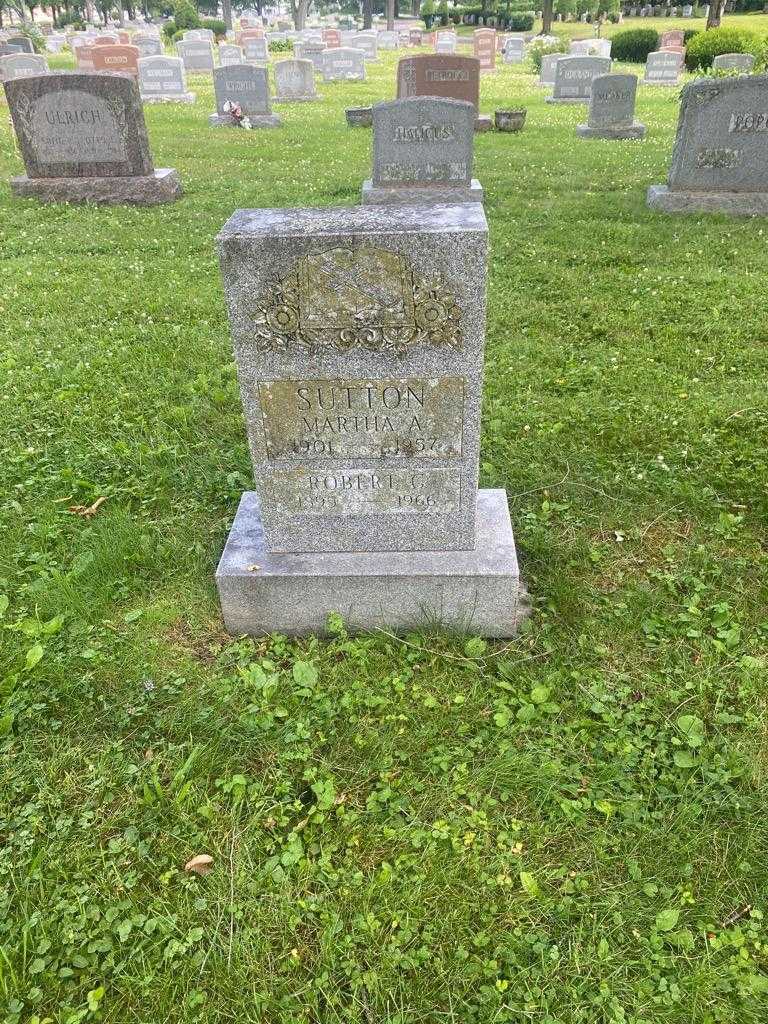 Martha A. Sutton's grave. Photo 2