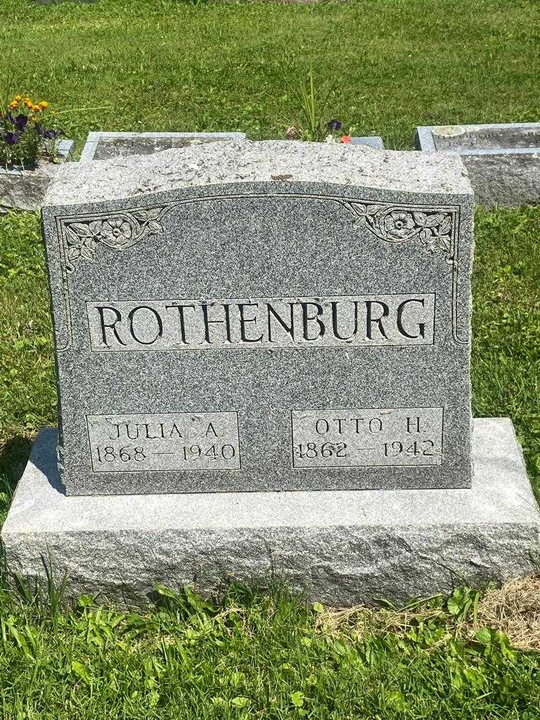 Julia A. Rothenburg's grave. Photo 2
