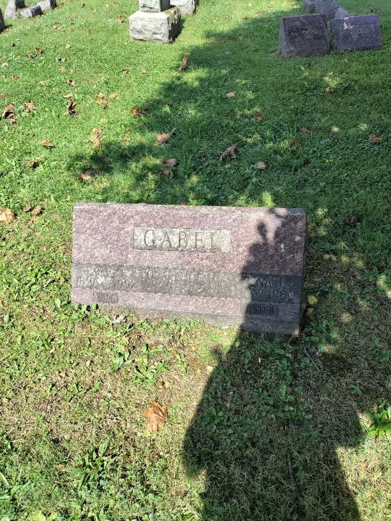 Emma E. Voight Gabel's grave. Photo 2