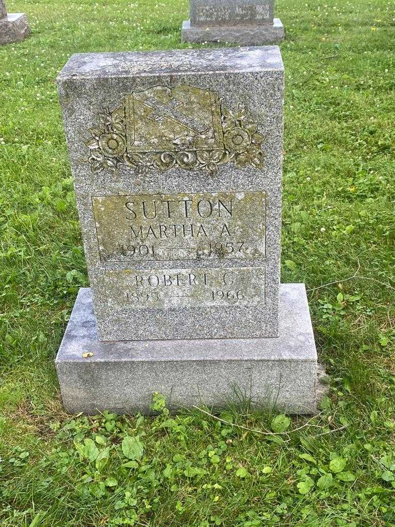 Martha A. Sutton's grave. Photo 3