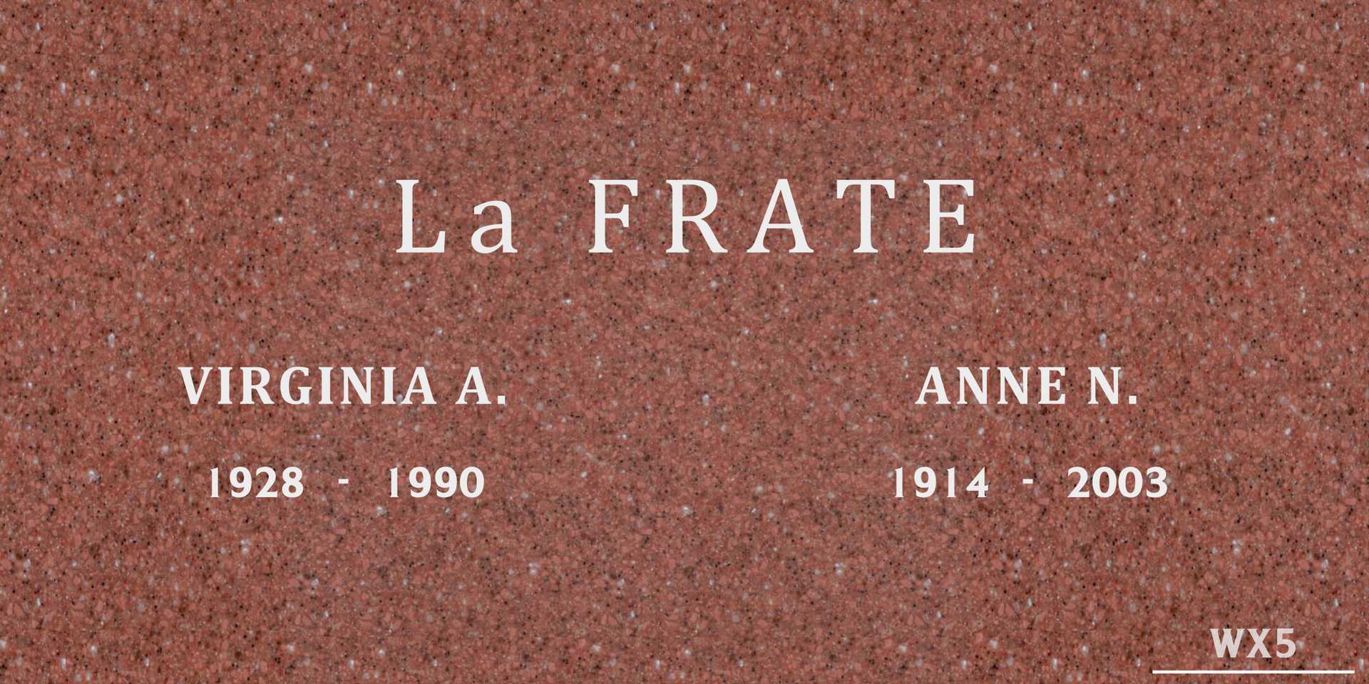 Virginia A. La Frate's grave