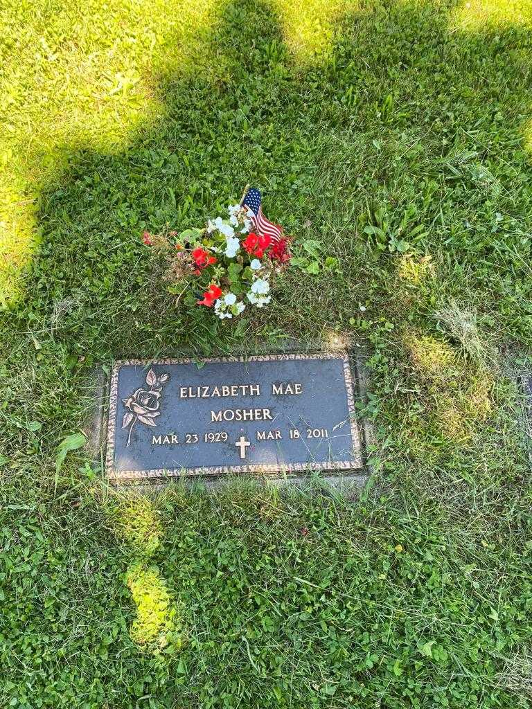 Elizabeth Mae Mosher's grave. Photo 3
