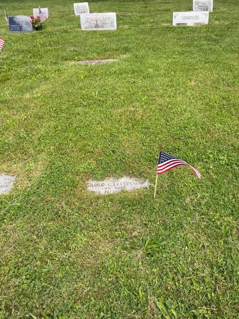 Harold L. Letterman's grave. Photo 2