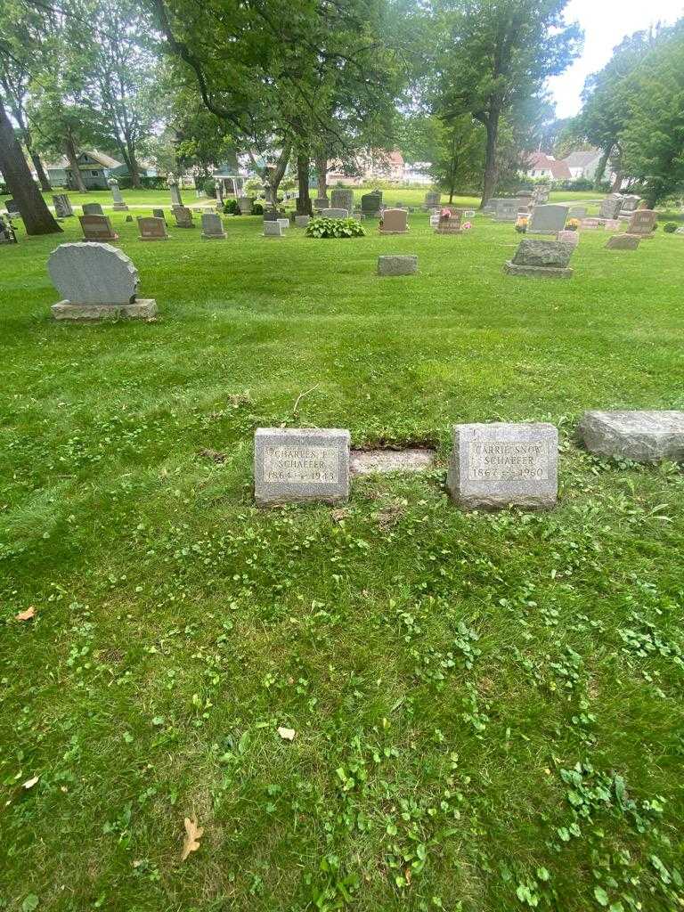 Charles F. Schaefer's grave. Photo 1