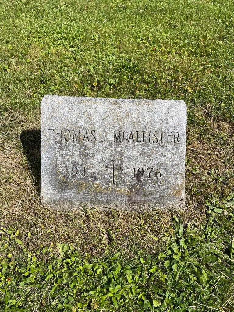 Thomas J. Mcallister's grave. Photo 3