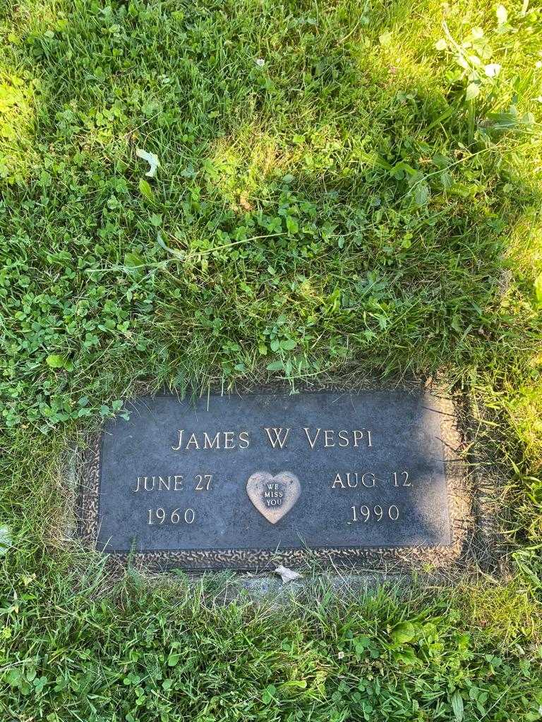 James W. Vespi's grave. Photo 3