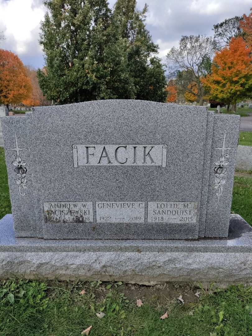 Genevieve C. Facik's grave. Photo 3