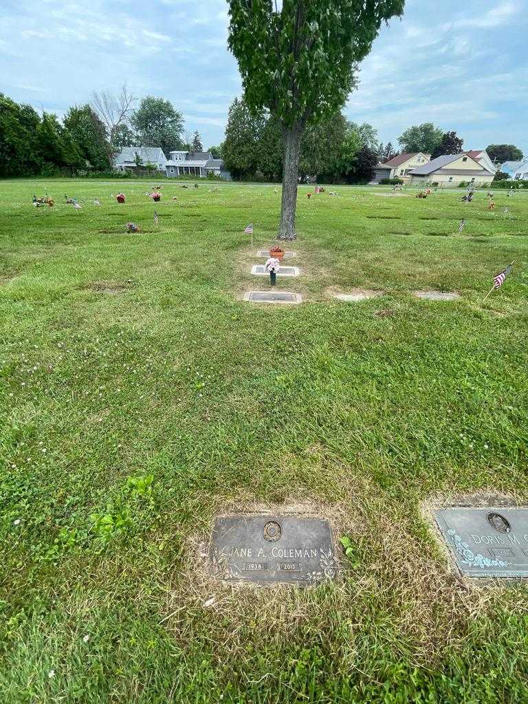 Jane A. Colman's grave. Photo 1