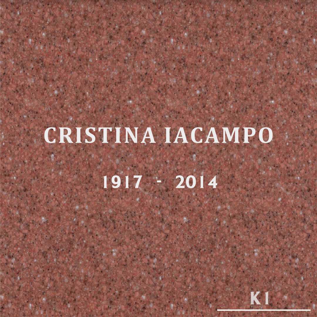 Cristina Iacampo's grave