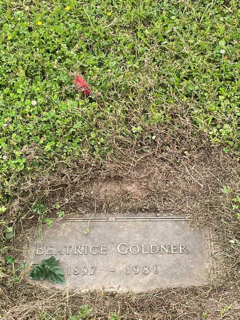 Beatrice Goldner's grave. Photo 3