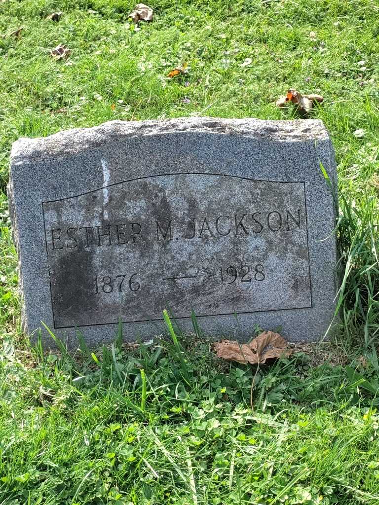 Esther Marion Jackson's grave. Photo 3