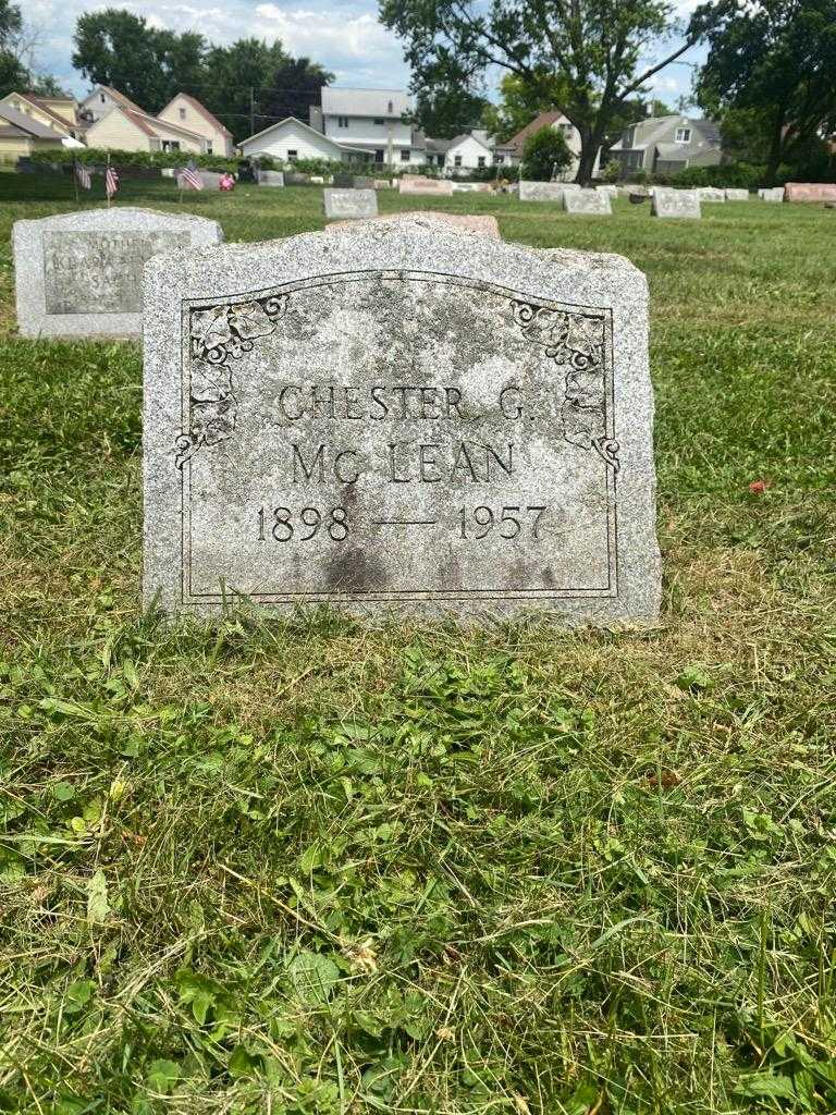 Chester G. McLean's grave. Photo 3