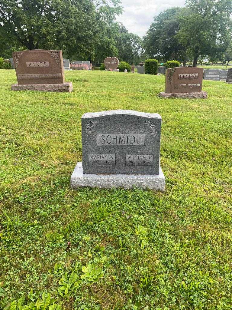Marian A. Schmidt's grave. Photo 2
