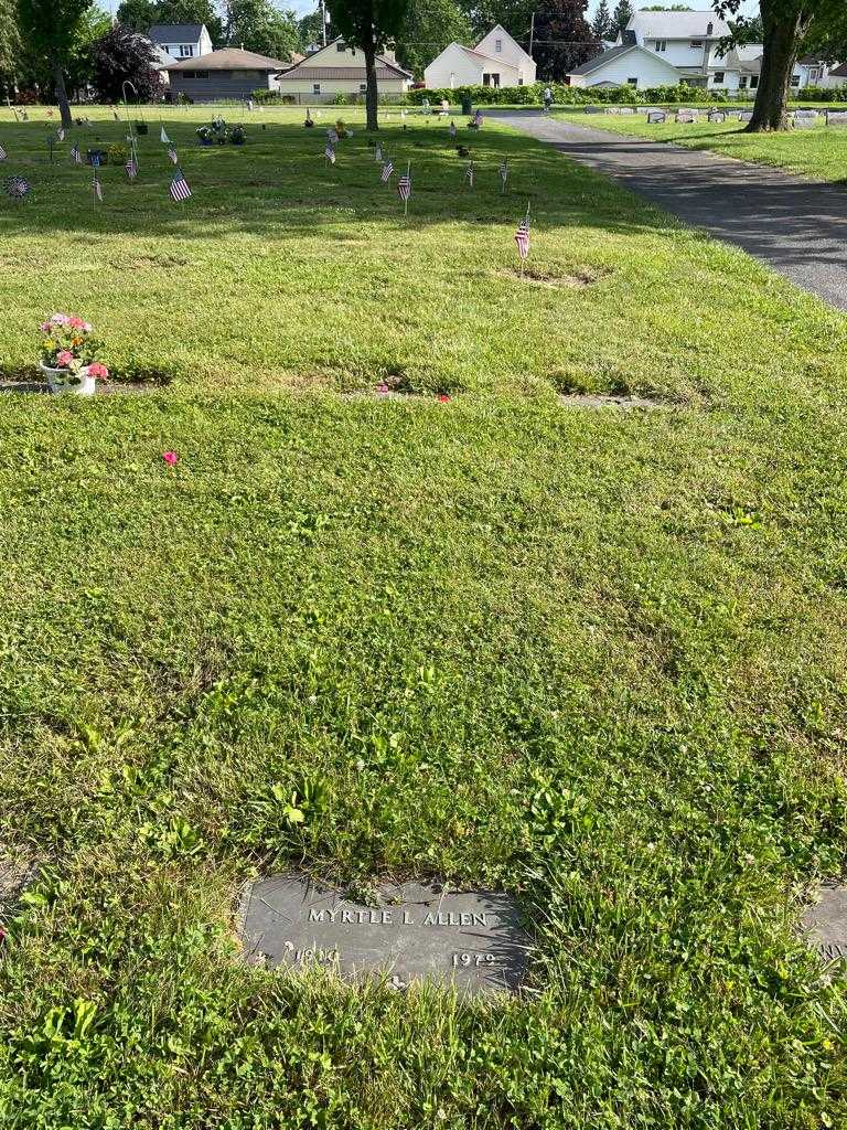 Myrtle L. Allen's grave. Photo 2