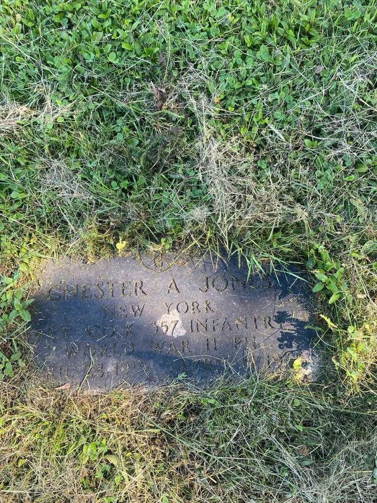 Chester A. Jones's grave. Photo 3