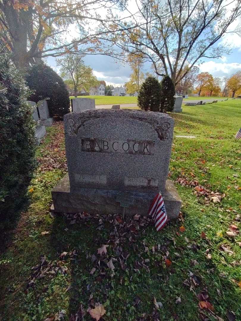 Jennie L. Babcock's grave. Photo 2