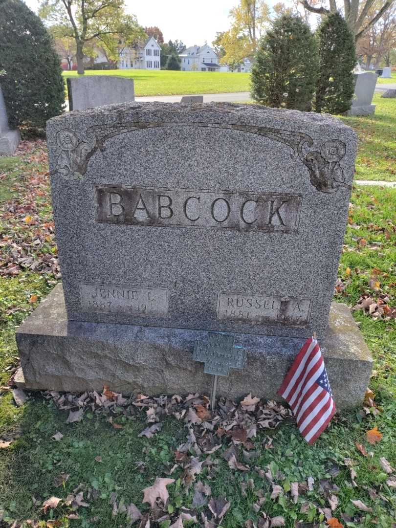 Jennie L. Babcock's grave. Photo 3