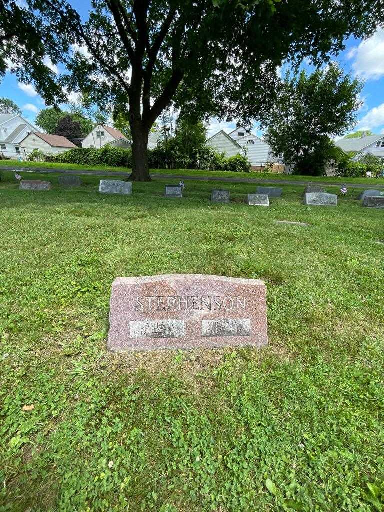 James A. Stephenson's grave. Photo 1