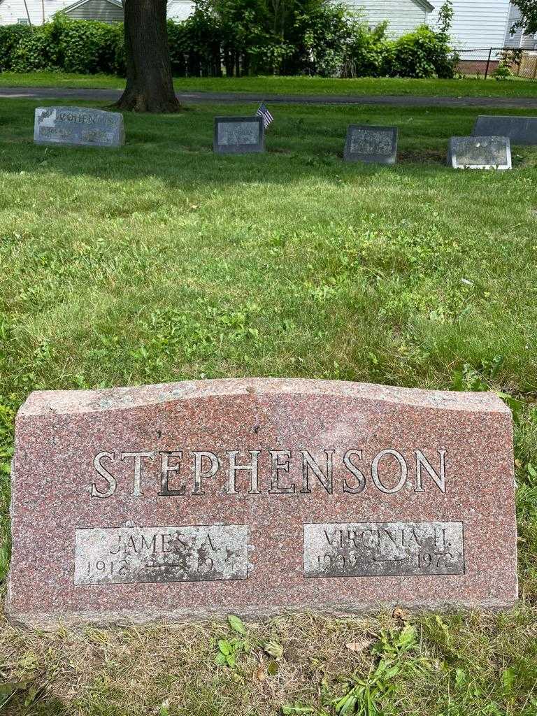 James A. Stephenson's grave. Photo 2