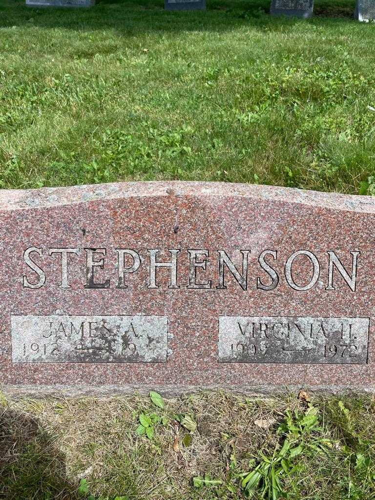 James A. Stephenson's grave. Photo 3