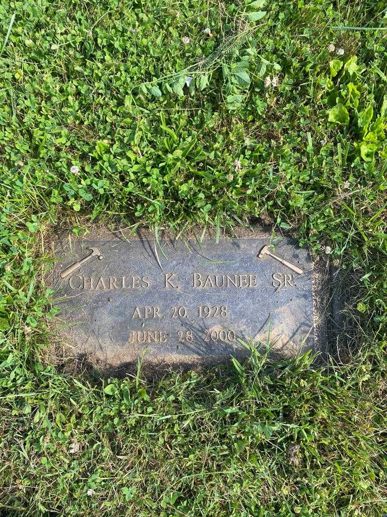 Charles K. Baunee Senior's grave. Photo 3