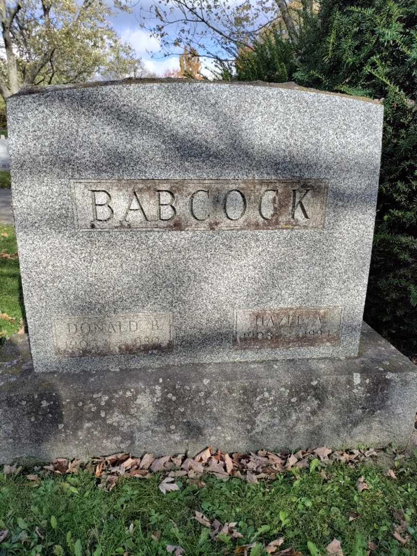 Hazel A. Babcock's grave. Photo 3