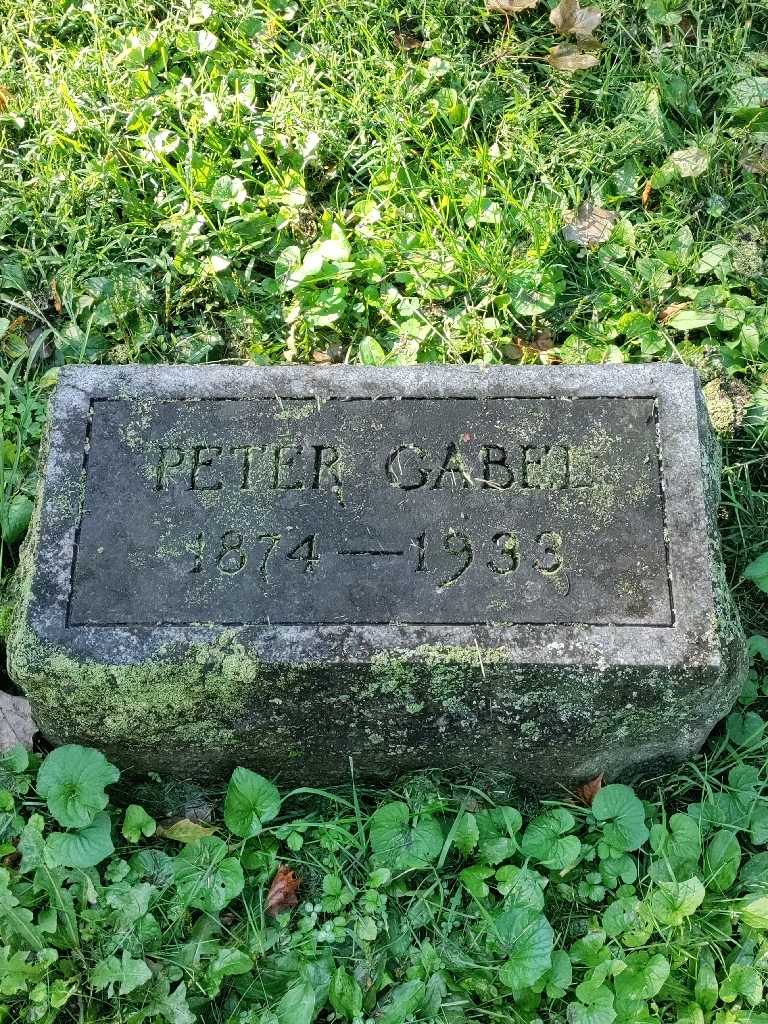 Peter Gabel's grave. Photo 3