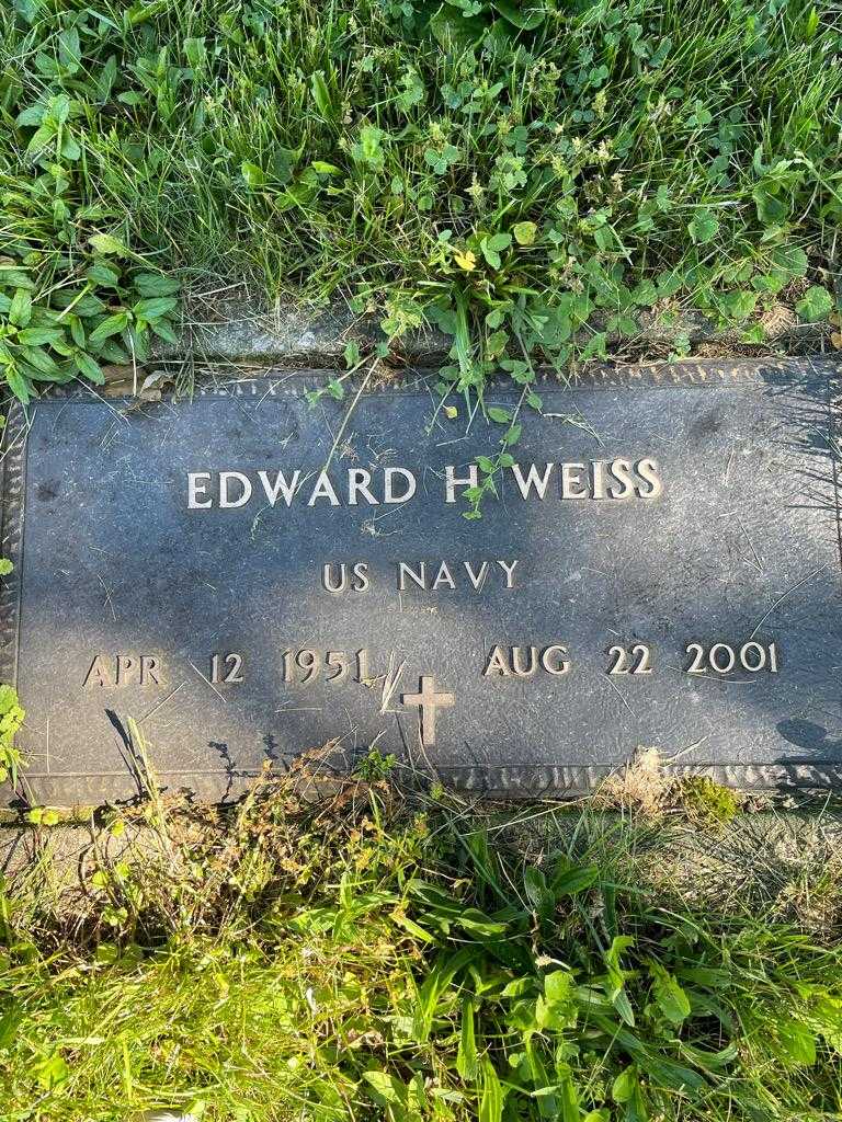 Edward F. Weiss's grave. Photo 6