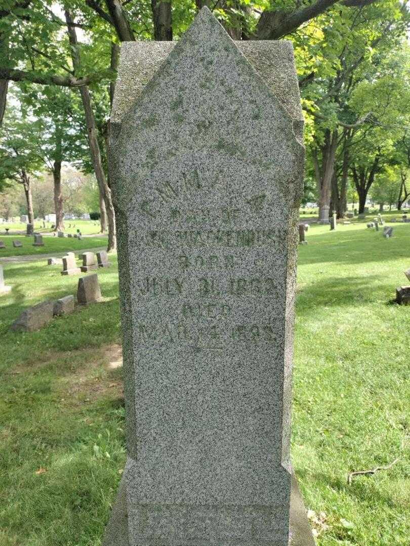 Emma A. Quackenbush's grave. Photo 4