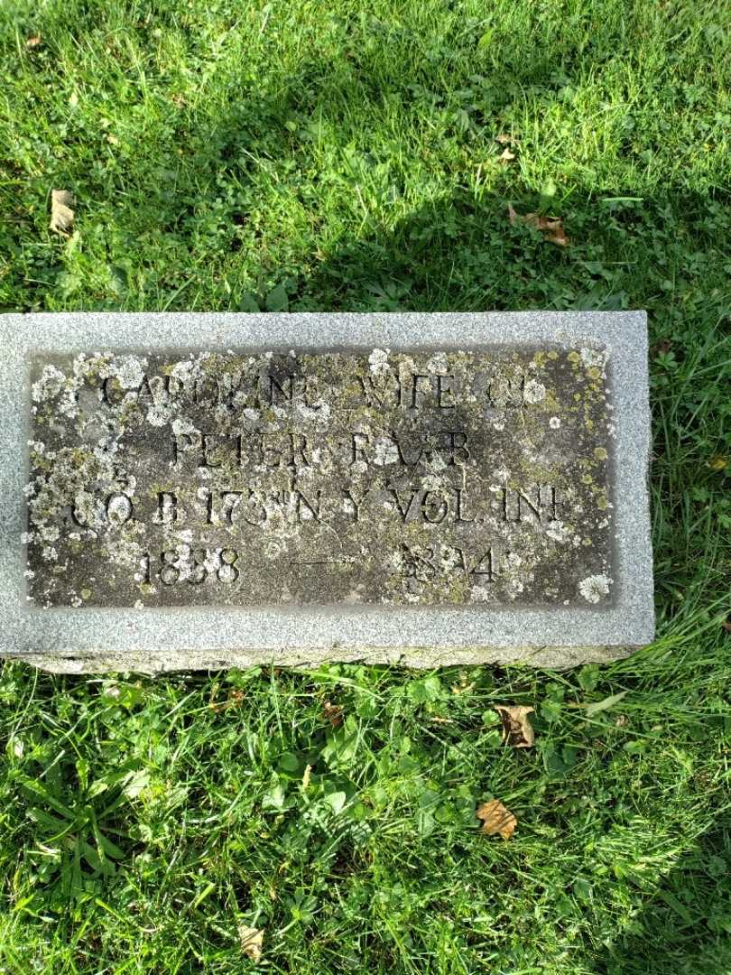 Caroline Raab's grave. Photo 3