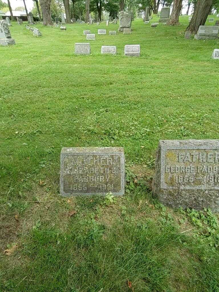 Elizabeth J. Padbury's grave. Photo 1