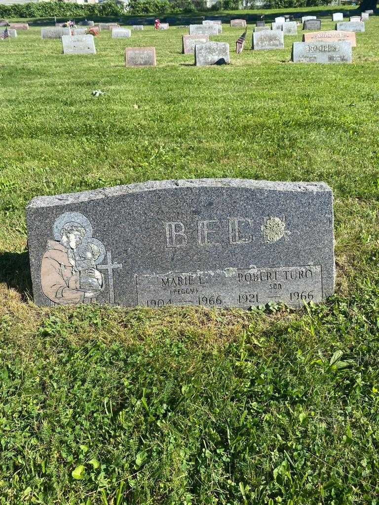 Marie E. "Peggy" Beck's grave. Photo 3