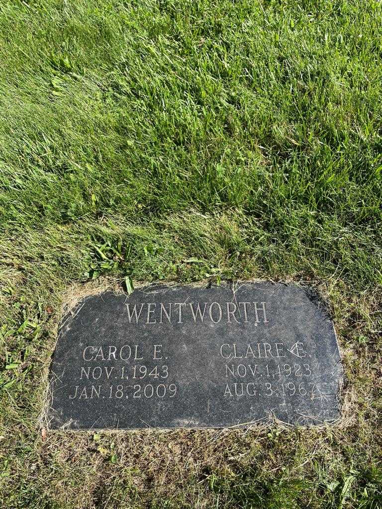 Claire E. Wentworth's grave. Photo 3