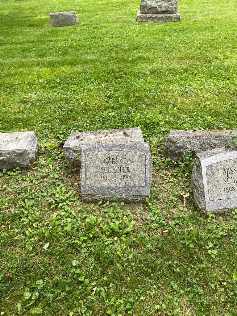 Carl T. Schaefer's grave. Photo 2