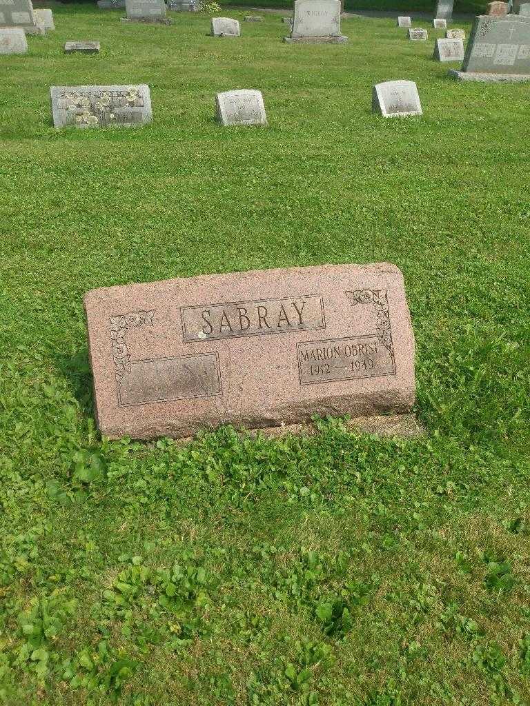 Marion Obrist Sabray's grave. Photo 1