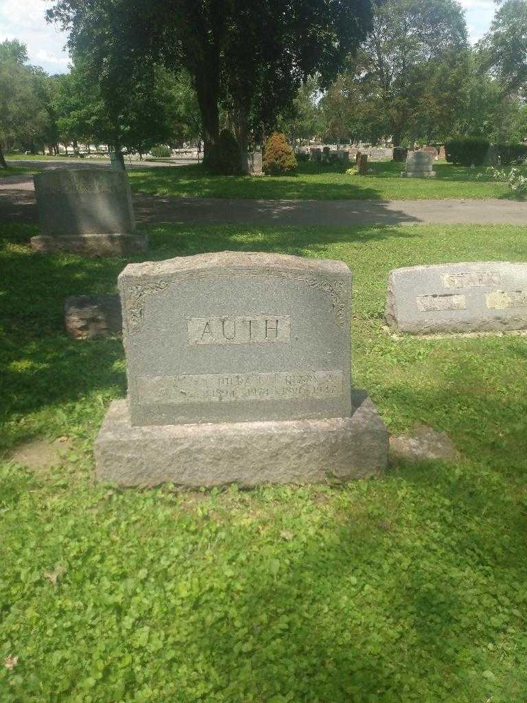 Henry A. Auth's grave. Photo 1