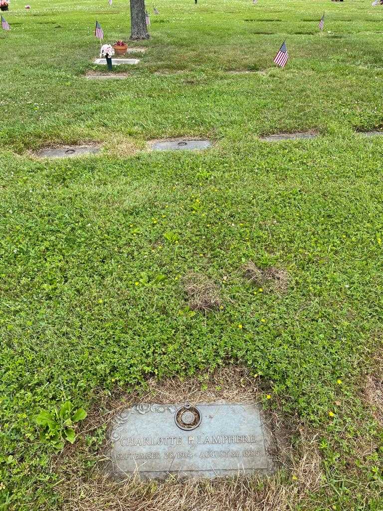Charlotte F. Lamphere's grave. Photo 2
