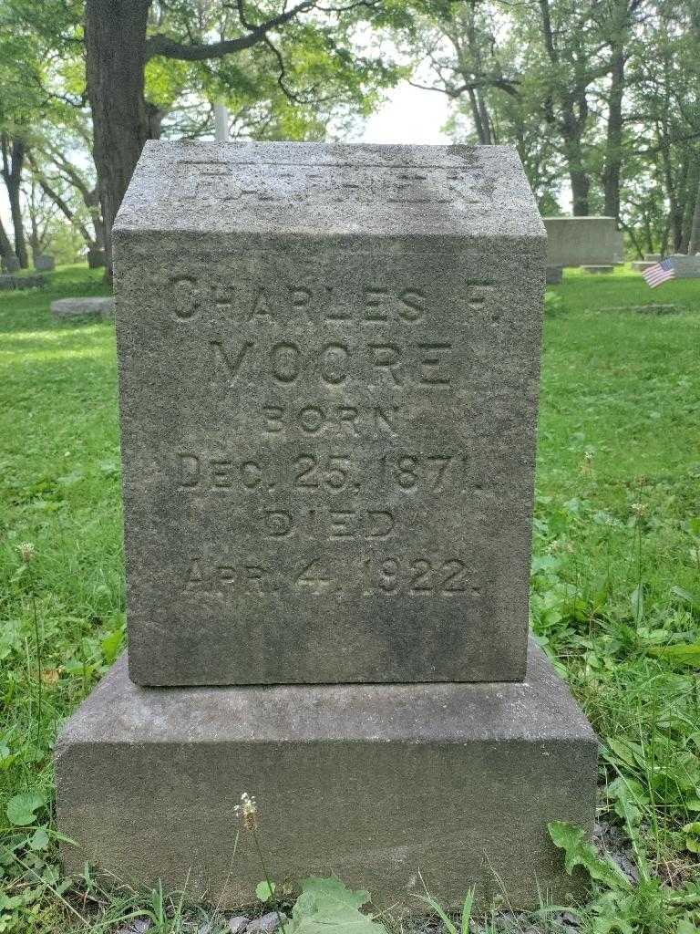 Charles F. Moore's grave. Photo 3