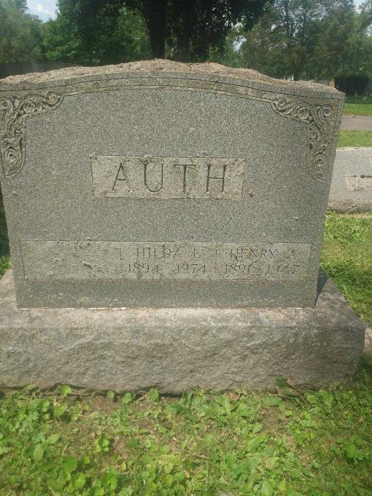 Henry A. Auth's grave. Photo 2