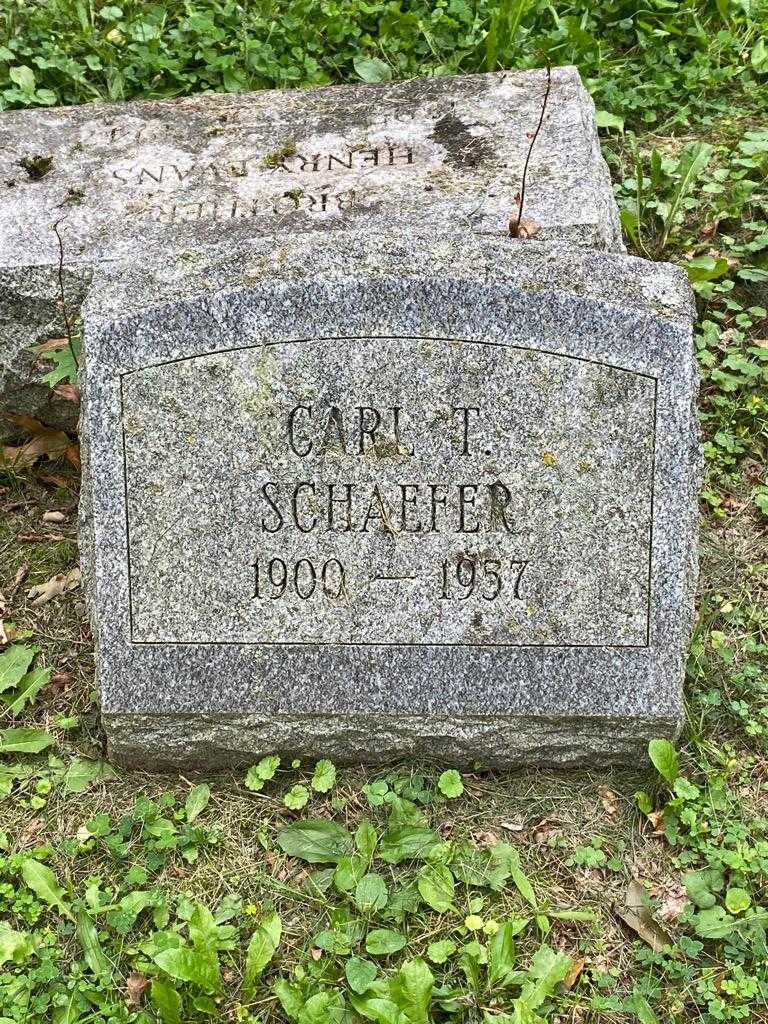 Carl T. Schaefer's grave. Photo 3