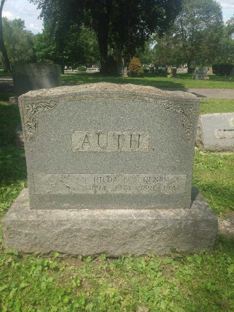 Henry A. Auth's grave. Photo 3