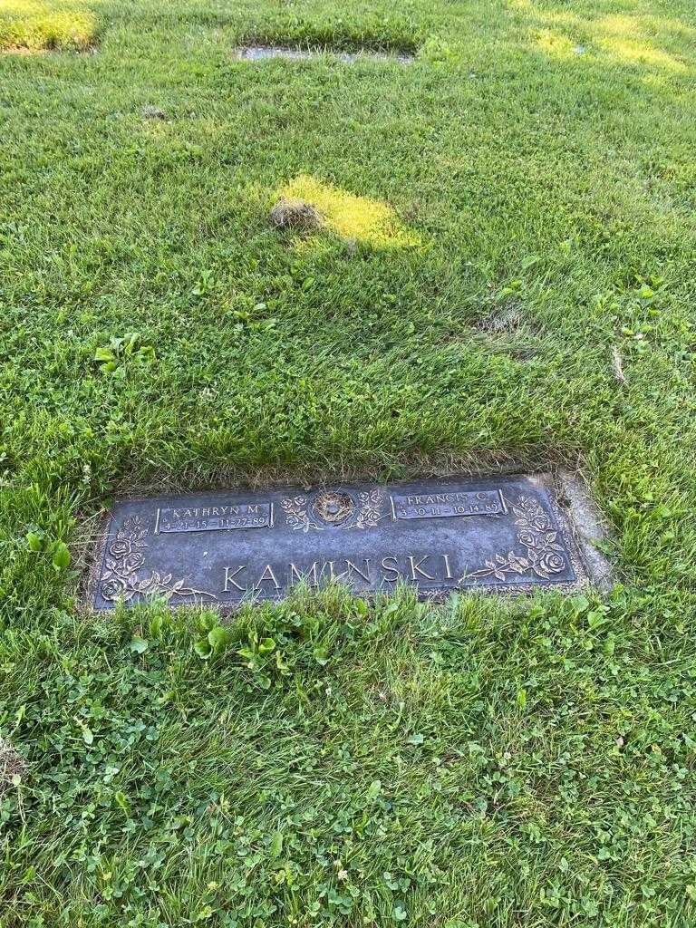Francis C. Kaminski's grave. Photo 2