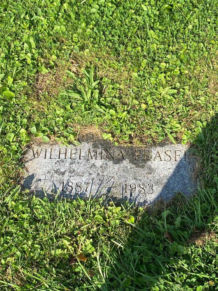 Wilhelmina Fraser's grave. Photo 3