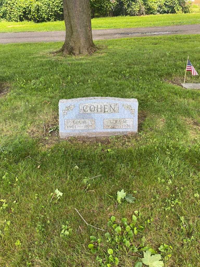 Vera M. Cohen's grave. Photo 2
