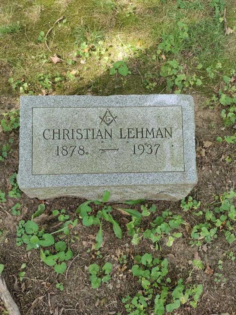 Christian Lehman's grave. Photo 3