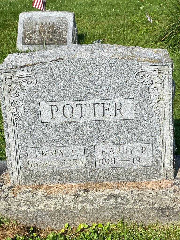 Emma F. Potter's grave. Photo 3