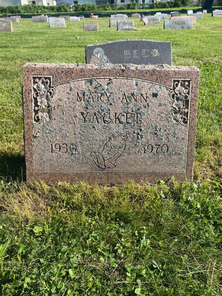 Mary Ann Yackel's grave. Photo 3