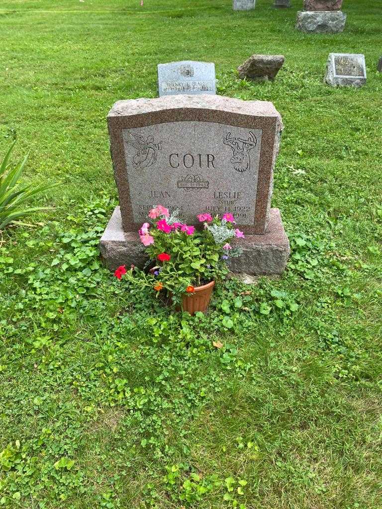 Leslie "Stub" Coir's grave. Photo 2