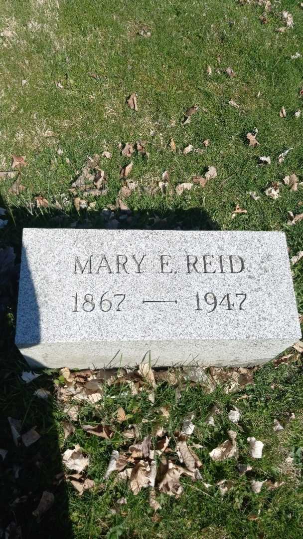 Mary E. Reid's grave. Photo 3