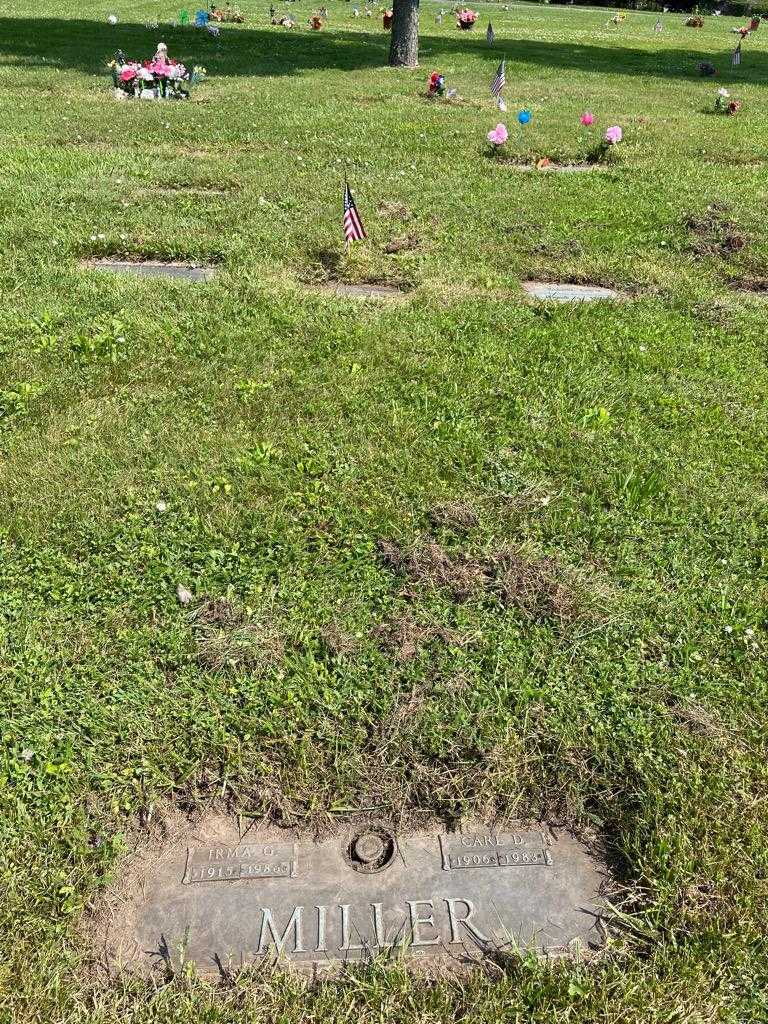 Carl D. Miller's grave. Photo 2
